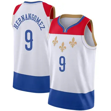 Unisex Nike Willy Hernangomez Navy New Orleans Pelicans 2022/23 Swingman Badge Player Jersey - Icon Edition Size: Large